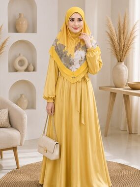 Muslim modest  Ready-to-Wear dibble layered Hijab Adult Instant Hijab scarf